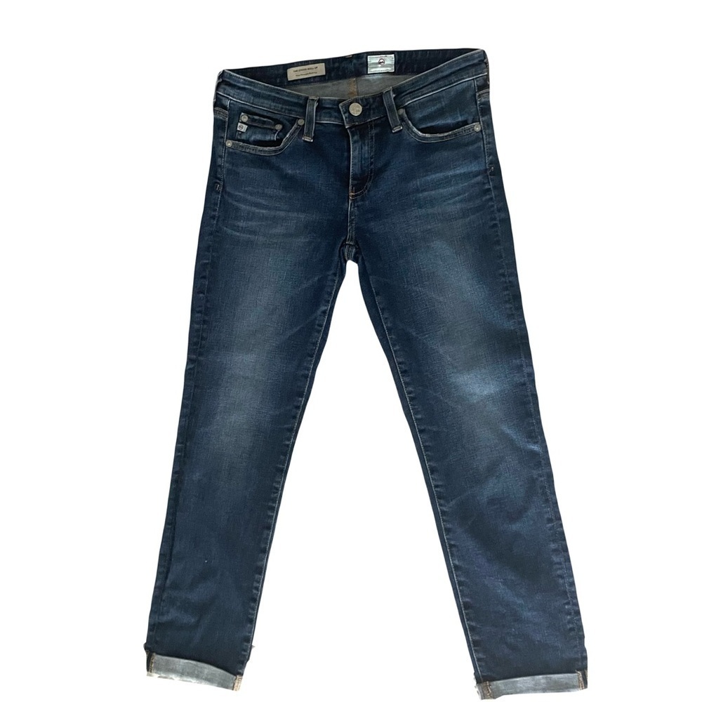 AG Adriano Goldschmied The Stevie Roll Up Slim Straight Jeans Size 27